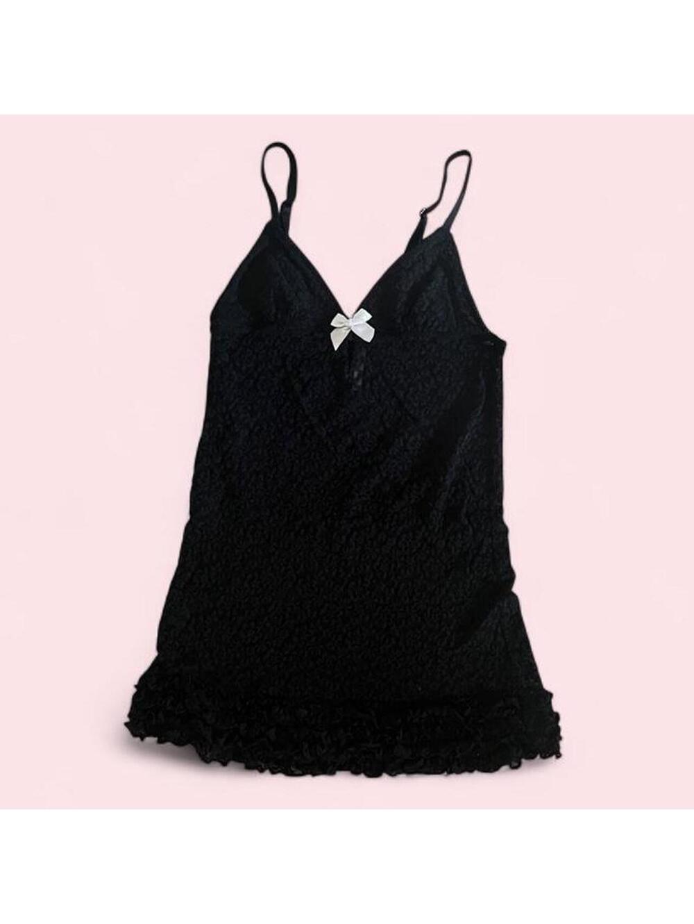 🖤 victorias secret sexy little thing sheer lace lingerie dress ! 🖤